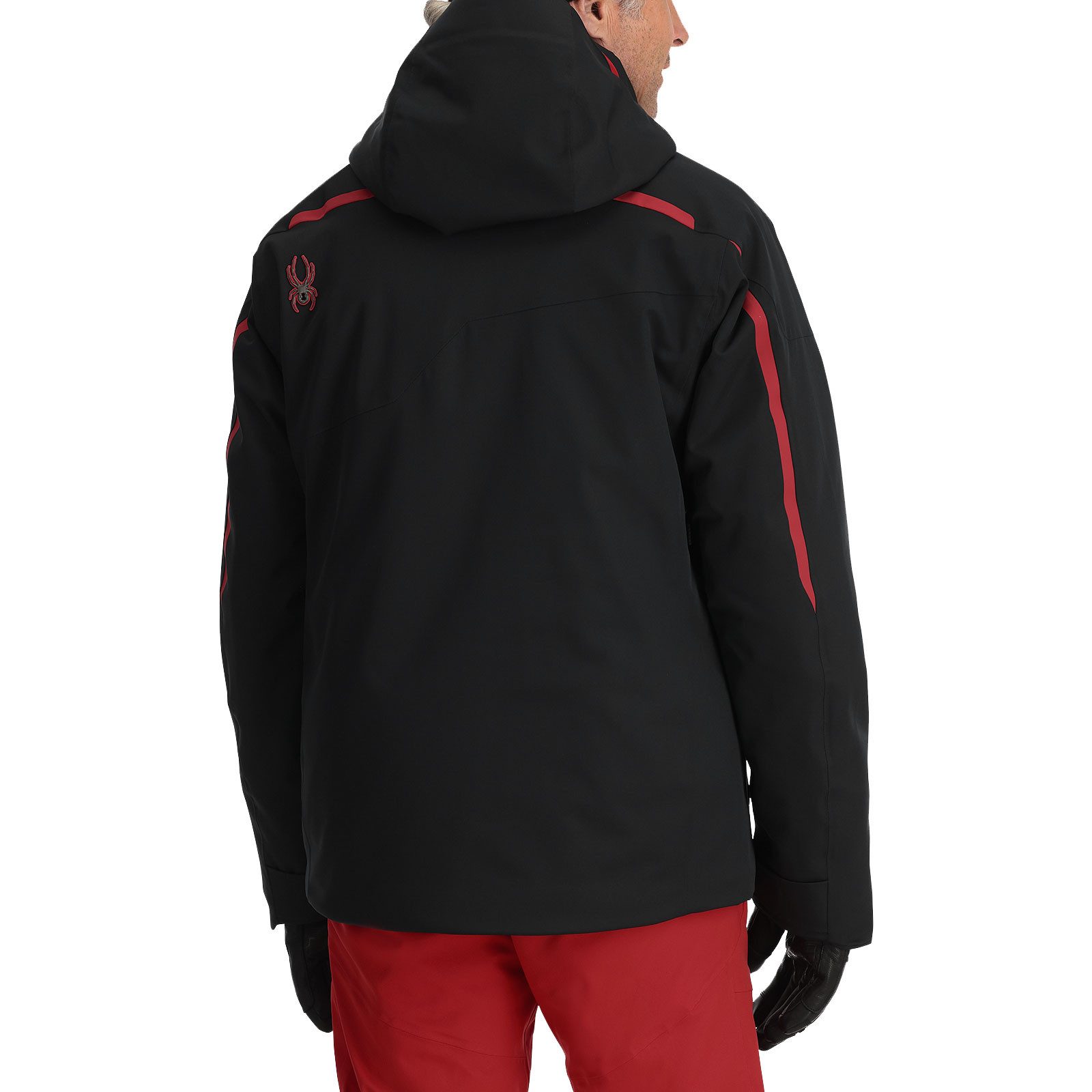 Spyder Skijacke Leader Jacket mit verstell- und abnehmbarem Schneefang