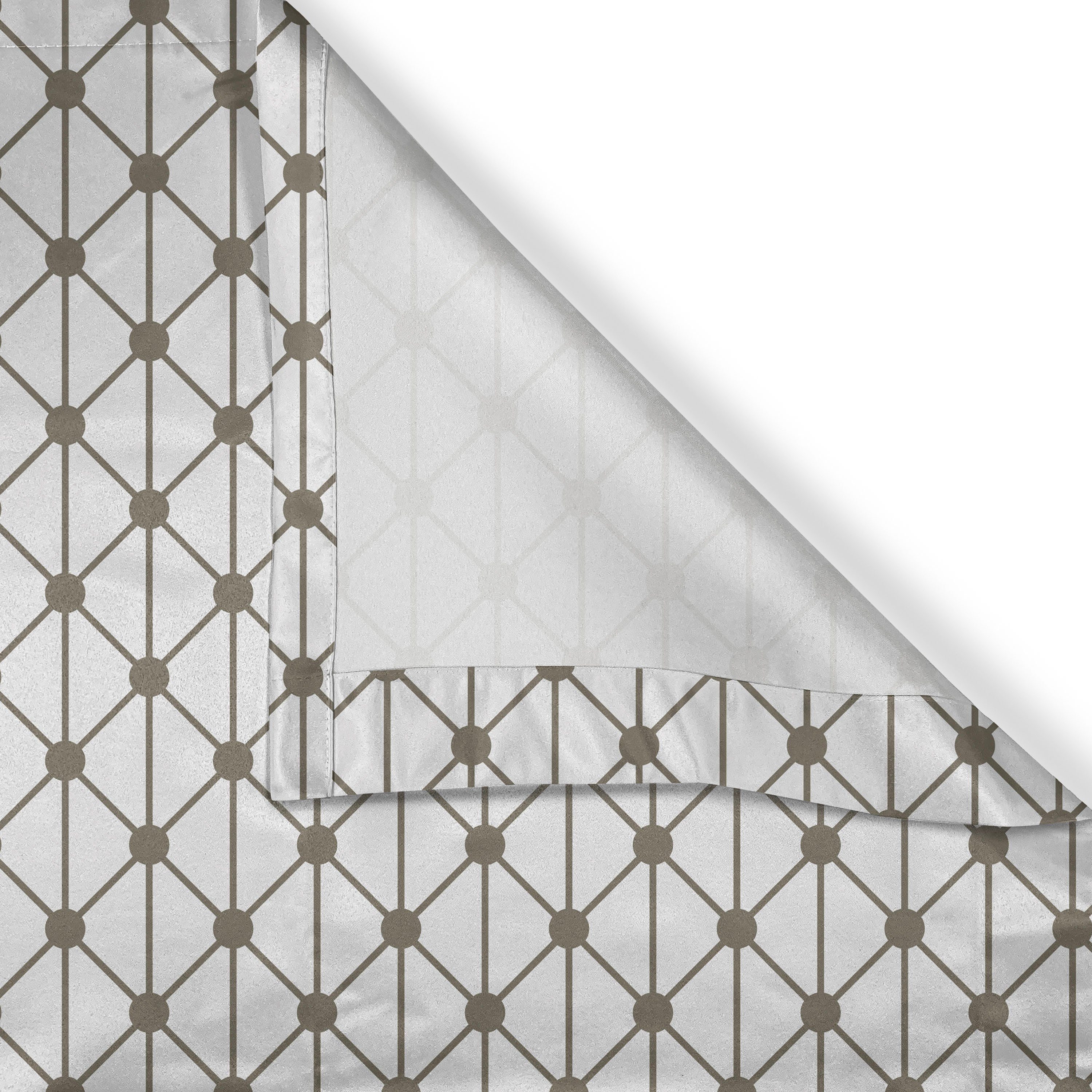 Geometrische Diamant-Formen Modern Schlafzimmer Gardine Abakuhaus, 2-Panel-Fenstervorhänge Dekorative Wohnzimmer, für