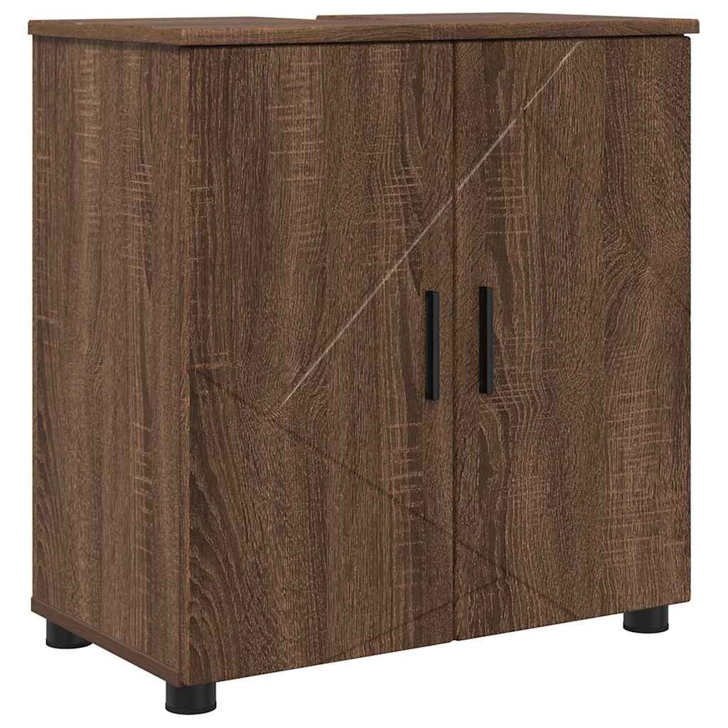 vidaXL Badezimmerspiegelschrank Badezimmer Schrank Braune Eiche günstig online kaufen