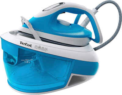 Tefal Dampfbügelstation Tefal SV8002 Express Airglide, 1800 ml Wassertank, hohe Gleitfähigkeit, CalcClear, Verriegelungssystem, Energiesparmodus