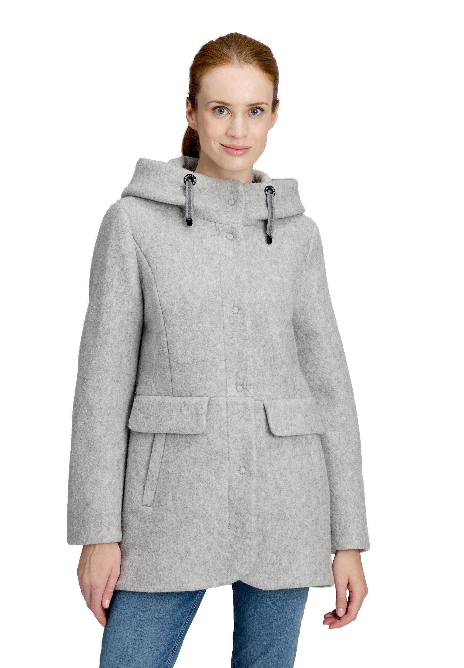 Amber & June Winterjacke Damen mit Kapuze