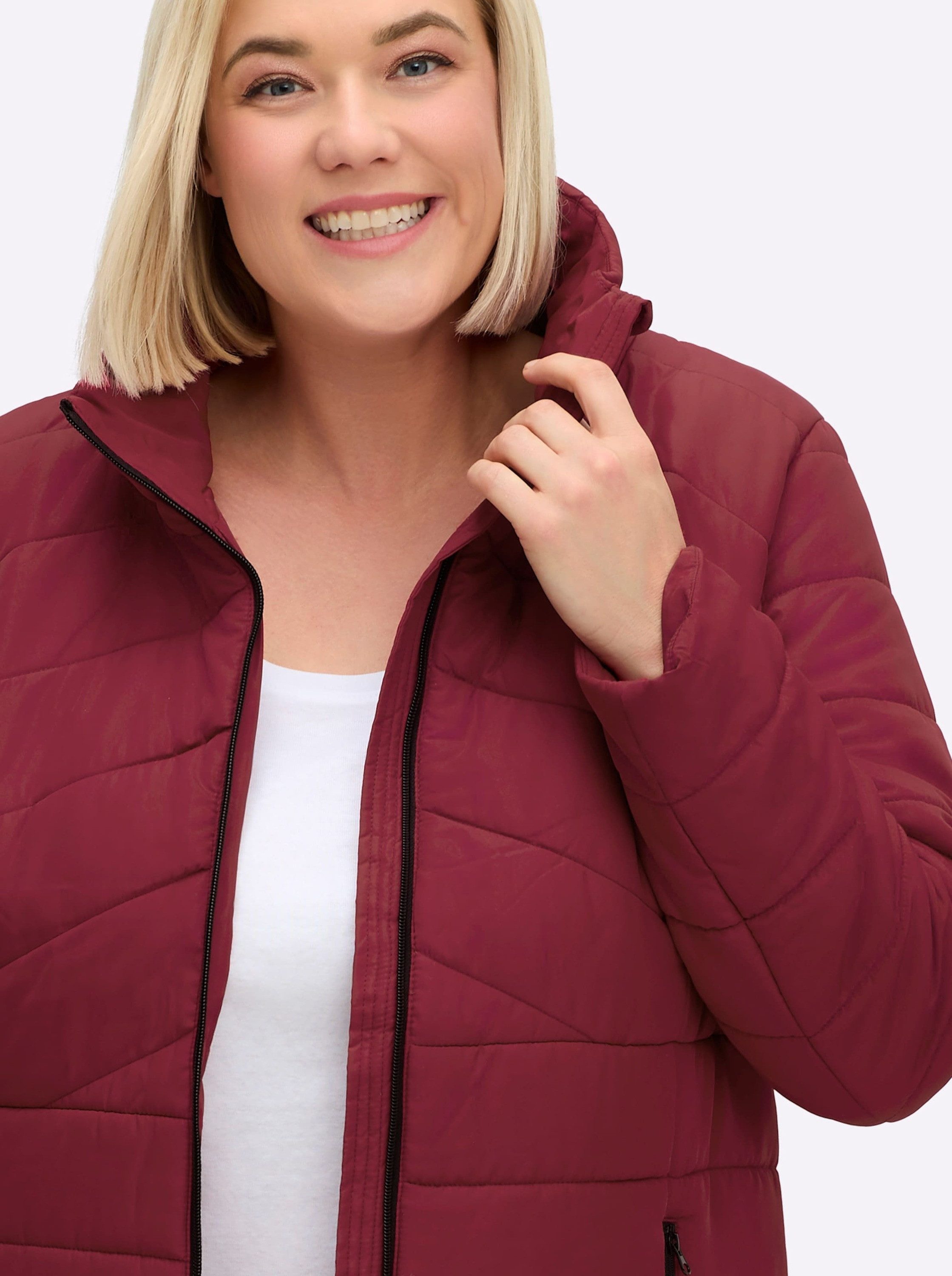 Sieh an! Allwetterjacke Steppjacke Langarm