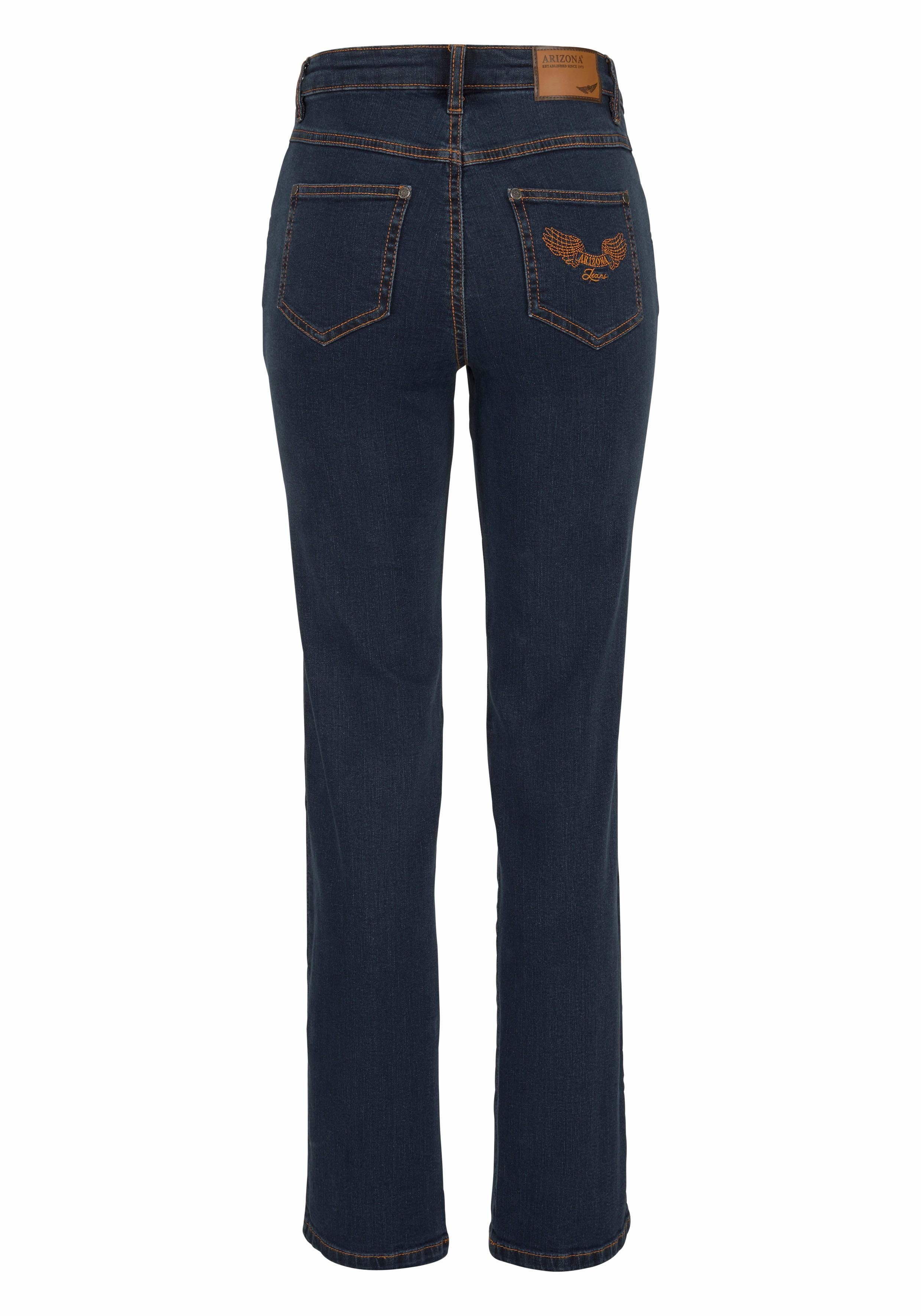 High Gerade Arizona Jeans Comfort-Fit Waist dark-blue