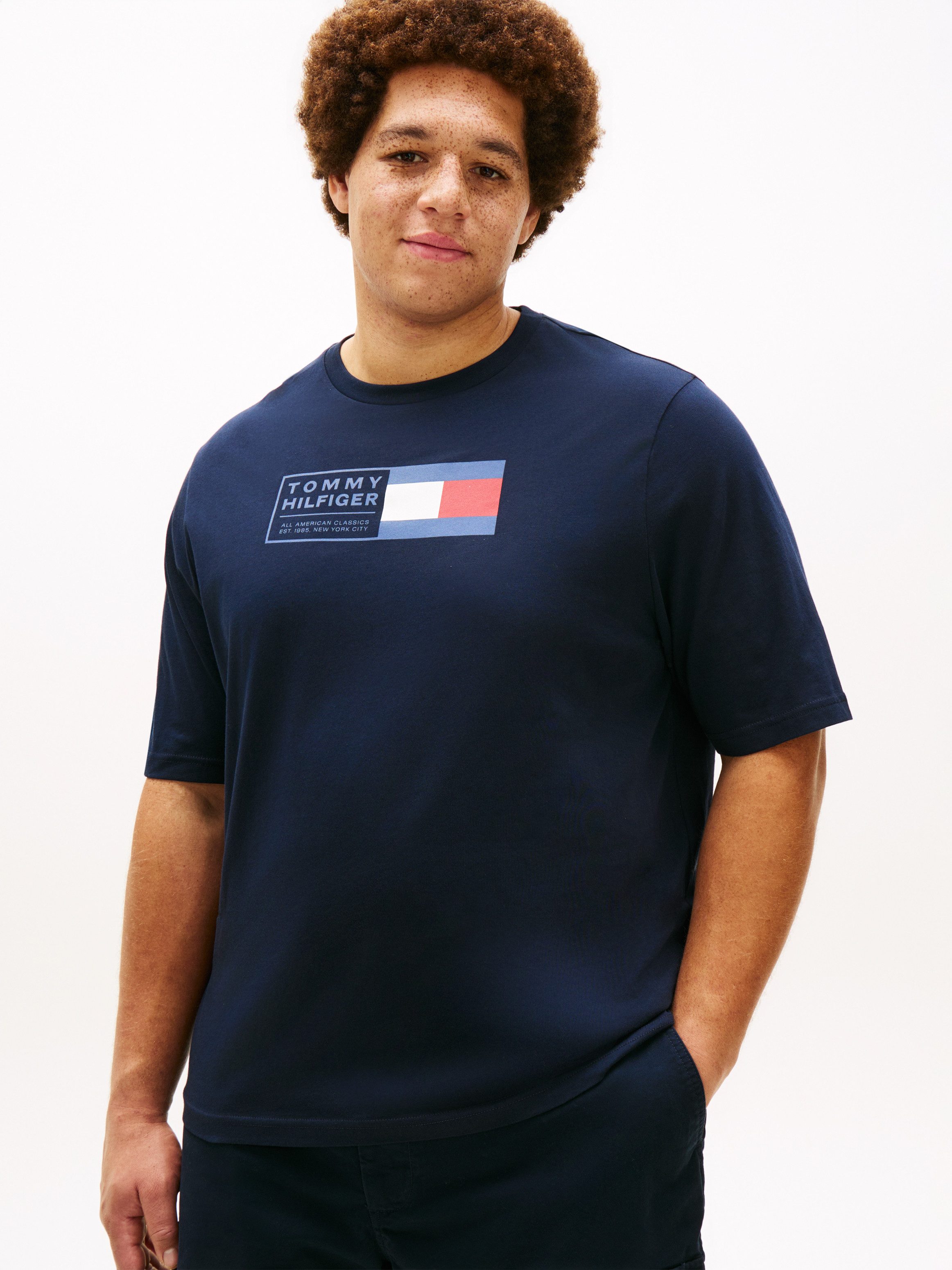 Tommy Hilfiger Big & Tall T-Shirt BRAND LOVE TEXT Regular fit für große Grö günstig online kaufen