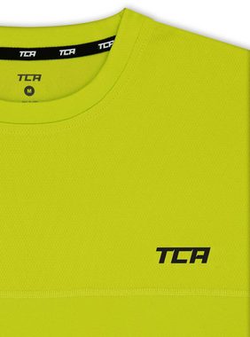 TCA Langarmshirt TCA Herren Langarm Laufshirt - Licht Grün, XXL (1-tlg)