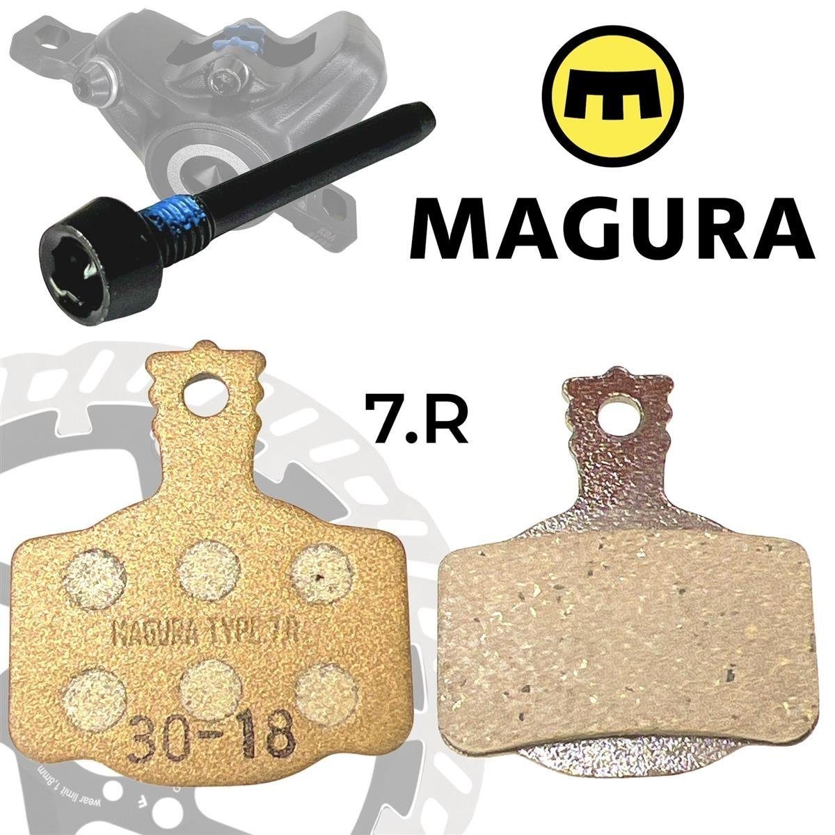 Bremsbeläge | Bremsschuhe | Fahrrad Bremsklötze | Bremsbacken | Red Loon 2  Paar (4 Stück) | kompatibel mit Magura HS Bremsen | für Magura