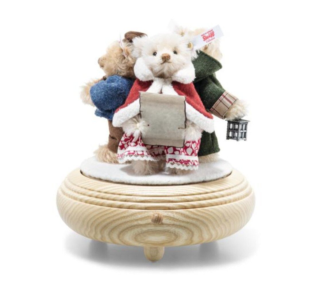 Steiff Dekofigur Steiff Weihnachtssänger Teddybären-Set auf Musikbox 24,5 cm 007552