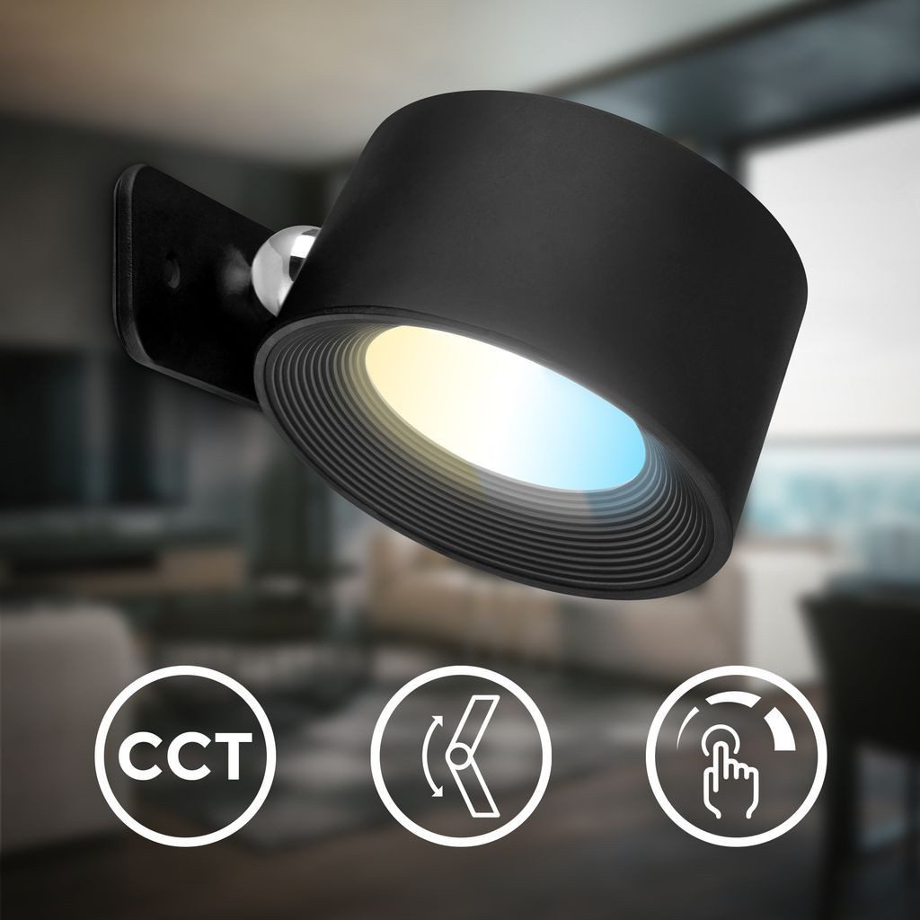B.K.Licht Wandleuchte Wandlampe magnetisch Leselampe kabellos, günstig online kaufen