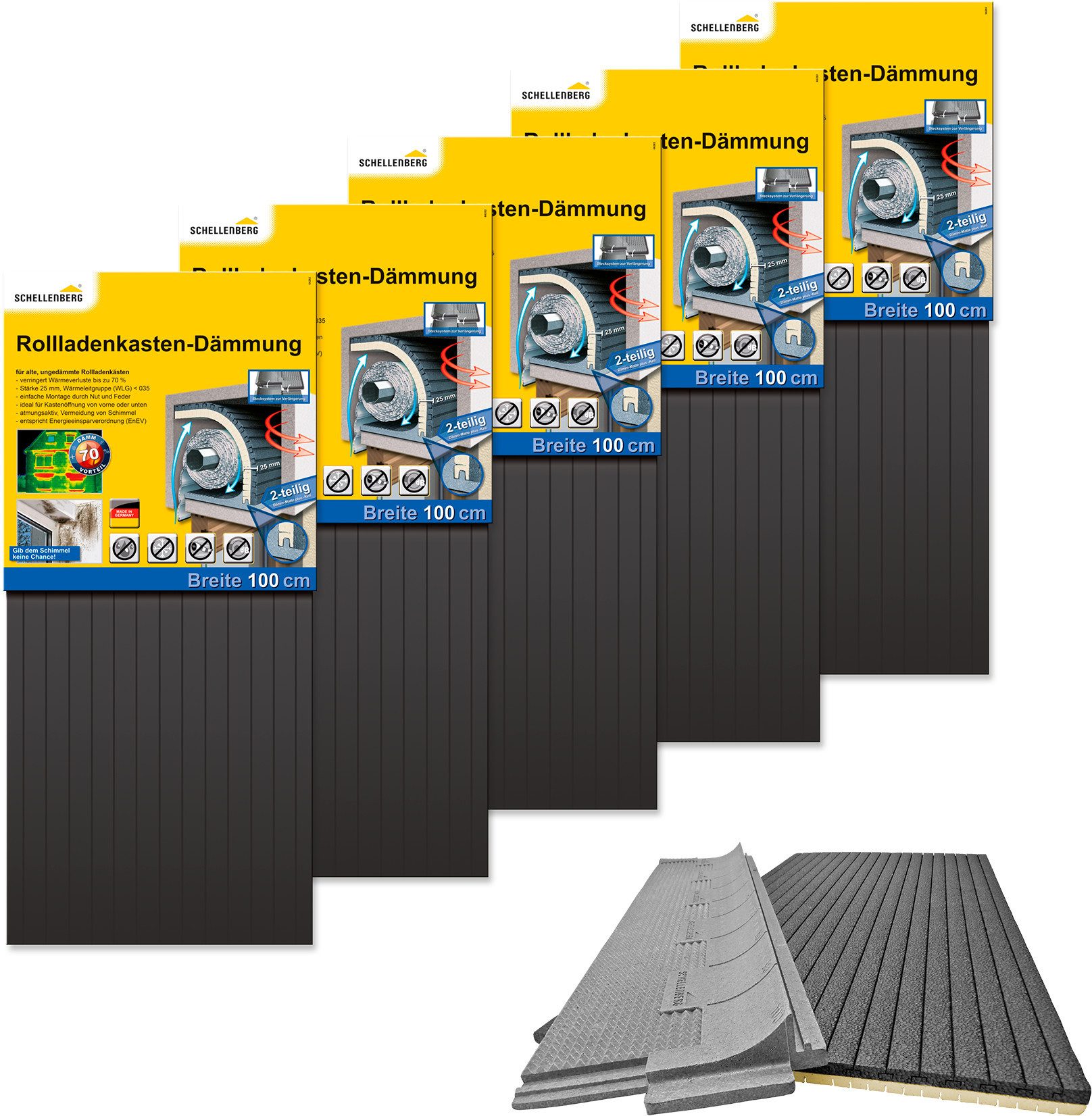 SCHELLENBERG Rollladenkastendämmung 2-teilig, 100 x 50 günstig online kaufen