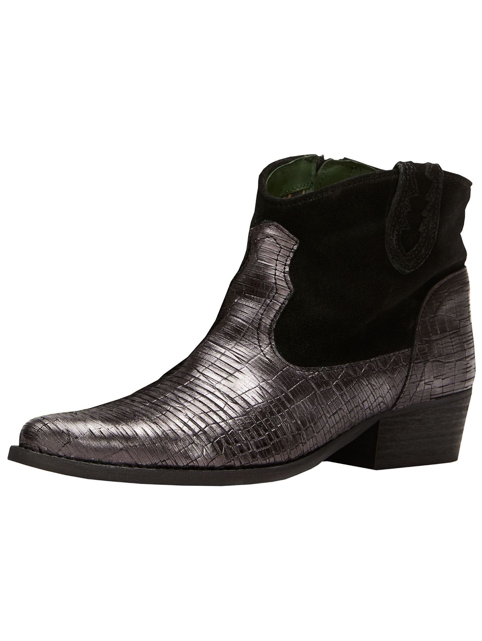 Felmini Stiefelette Leder Cowboy Stiefelette günstig online kaufen