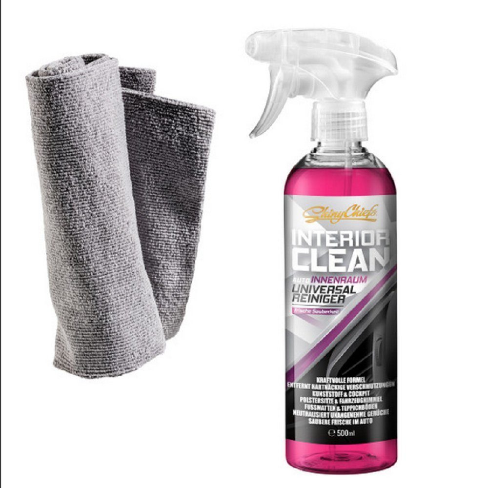 INTERIOR CLEAN - Universal Reiniger 500ml Set Mikfrosafer 380GSM Auto-Reinigungsmittel