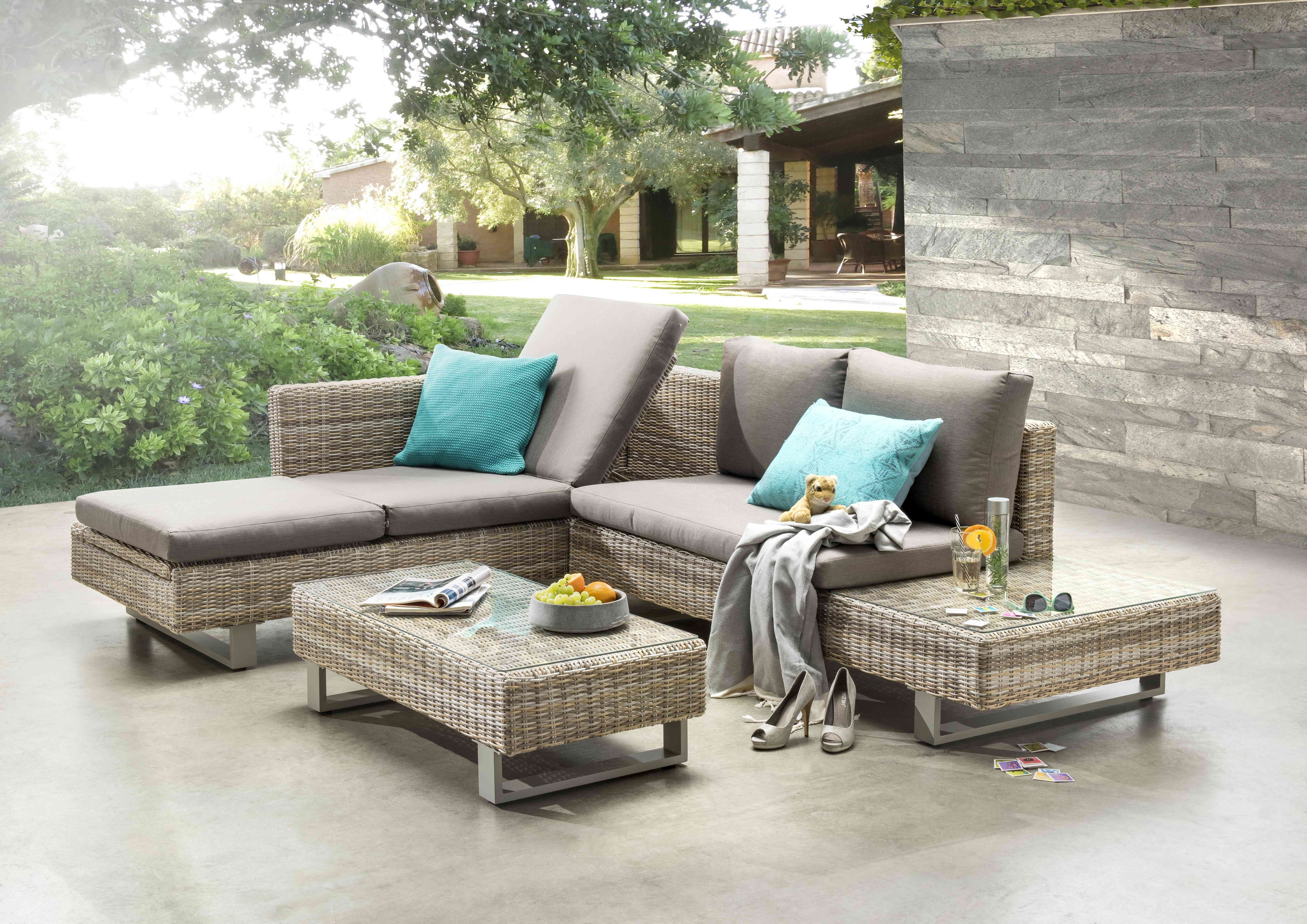 Destiny Gartenlounge-Set MANACOR beige braun, Polster taupe