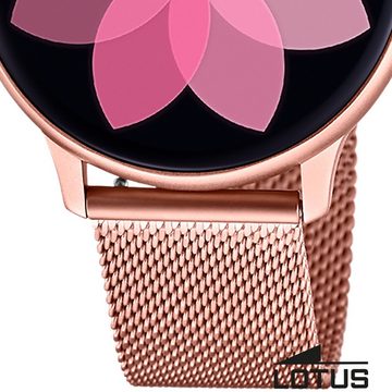 Lotus Multifunktionsuhr Lotus Damenuhr Edelstahl roségold rosa, (Multifunktionsuhr), Damen Armbanduhr rund, groß (ca. 42,6mm), Edelstahl