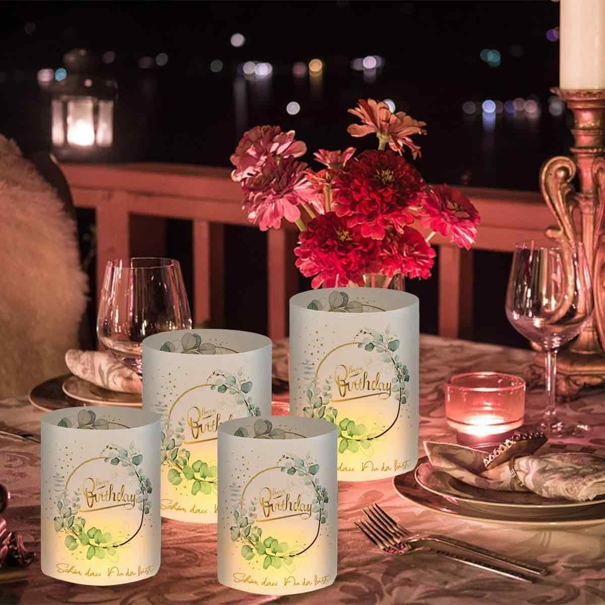 und Jormftte Hochzeitsdeko Lichthülle Kunststoff Kerzen aus Teelichter,als für Teelichthalter