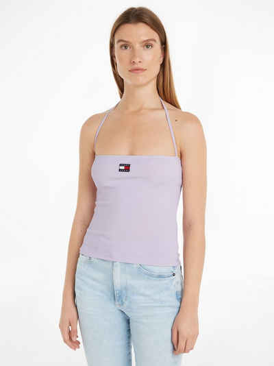 Tommy Jeans Tanktop TJW SLIM RIB BADGE STRAP TOP mit Tommy Jeans Markenlabel