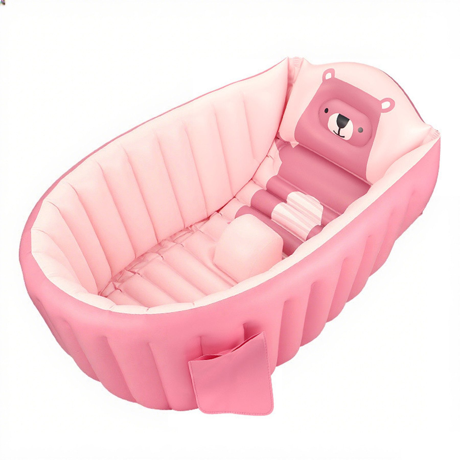 Babybadewanne Aufblasbare Badewanne Baby, Säuglings Kinder Badewanne mit Luftpumpe
