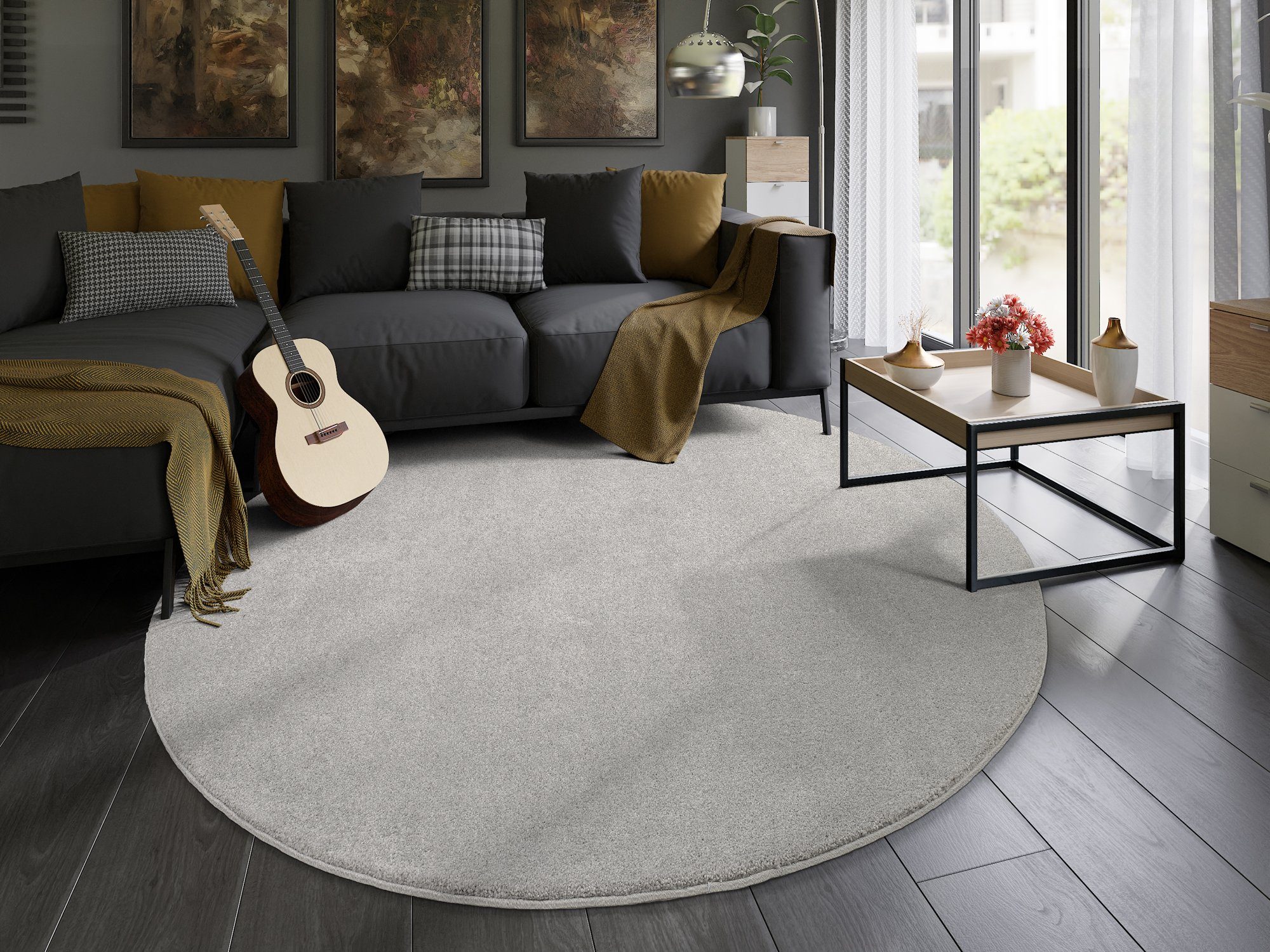 OCI DIE TEPPICHMARKE Teppich "NEW VILLA MELANGE" rund 20 mm Höhe maschinell günstig online kaufen