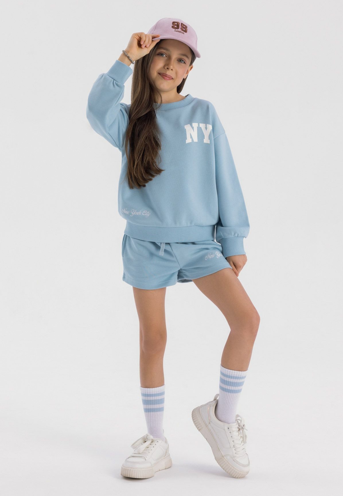MINOTI Sweatanzug Set aus Sweatshirt und Shorts (3y-14y) günstig online kaufen