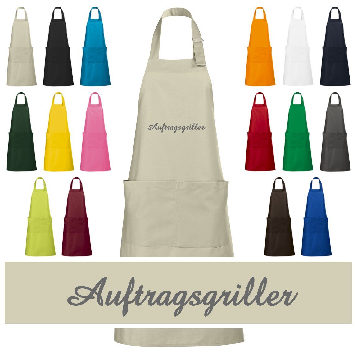 Schnoschi Grillschürze Hochwertige Grillschürze mit Auftragsgriller günstig online kaufen