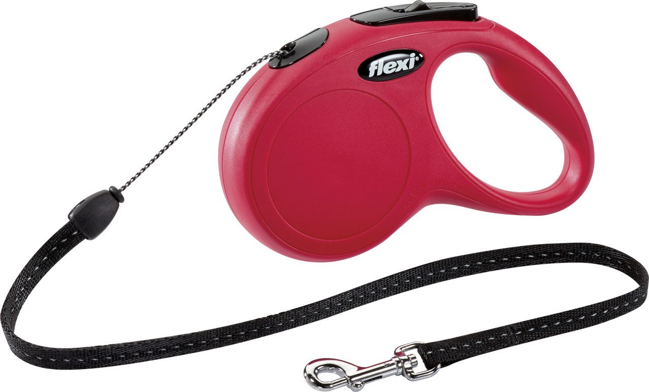 flexi Hundeleine Flexi Hundeleine New Classic S rot, Seil, Leinen