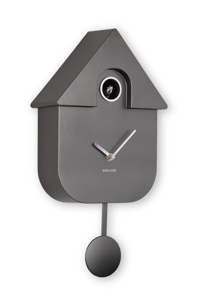Karlsson Hängedekoration Kuckucksuhr - MODERN CUCKOO - metallic schwarz