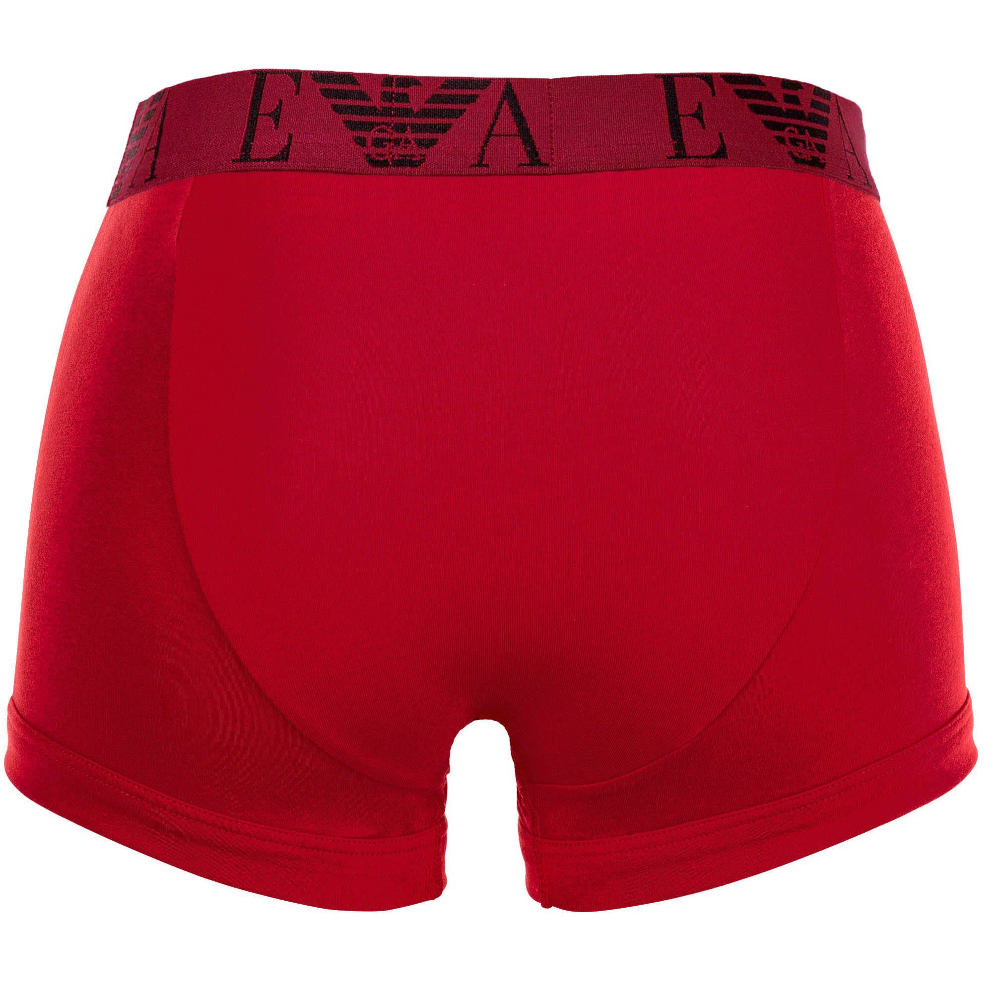 Emporio Armani Boxer Herren Boxershort 3er Pack Baumwolle BOLD MONOGRAM (Packung, 3er Pack)