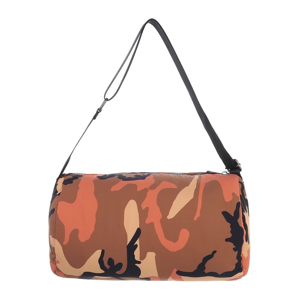 Orange Schultertasche Ital-Design Damentasche Multi Mittelgroße, Baguette-Tasche