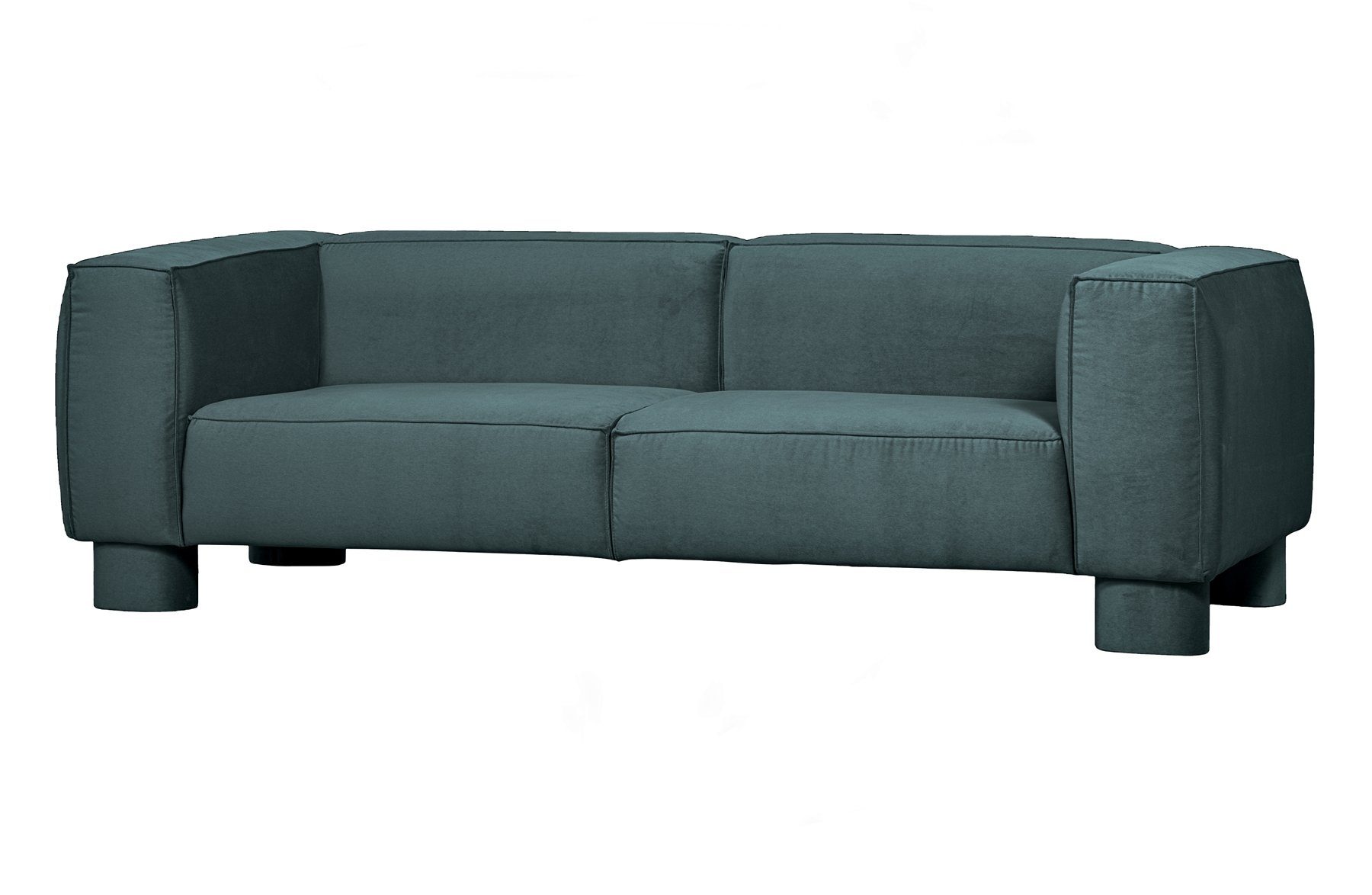 WOOOD freistellbar Yeti Sofa Sitzer 3,5 Sofa Aqua, Samt -