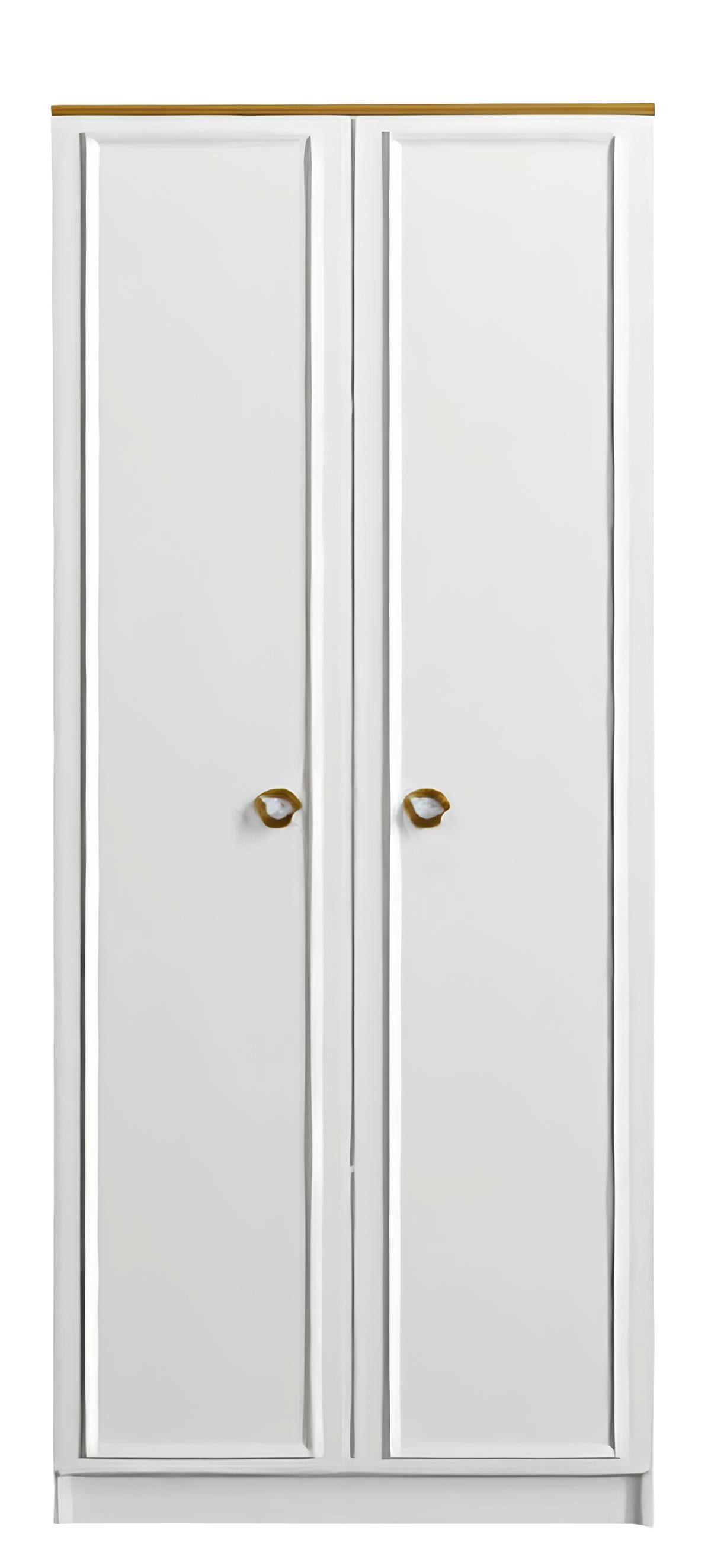 Xlmoebel Kleiderschrank Schlafzimmer-Kleiderschrank: Modernes weißes Holzde günstig online kaufen