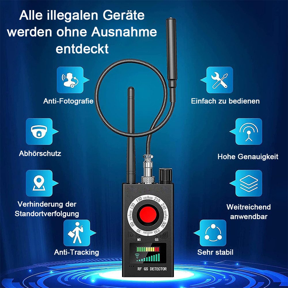 TUWENA Leitungsortungsgerät Wanzen Detektor, Hidden Camera Detector, GPS Spy Finder