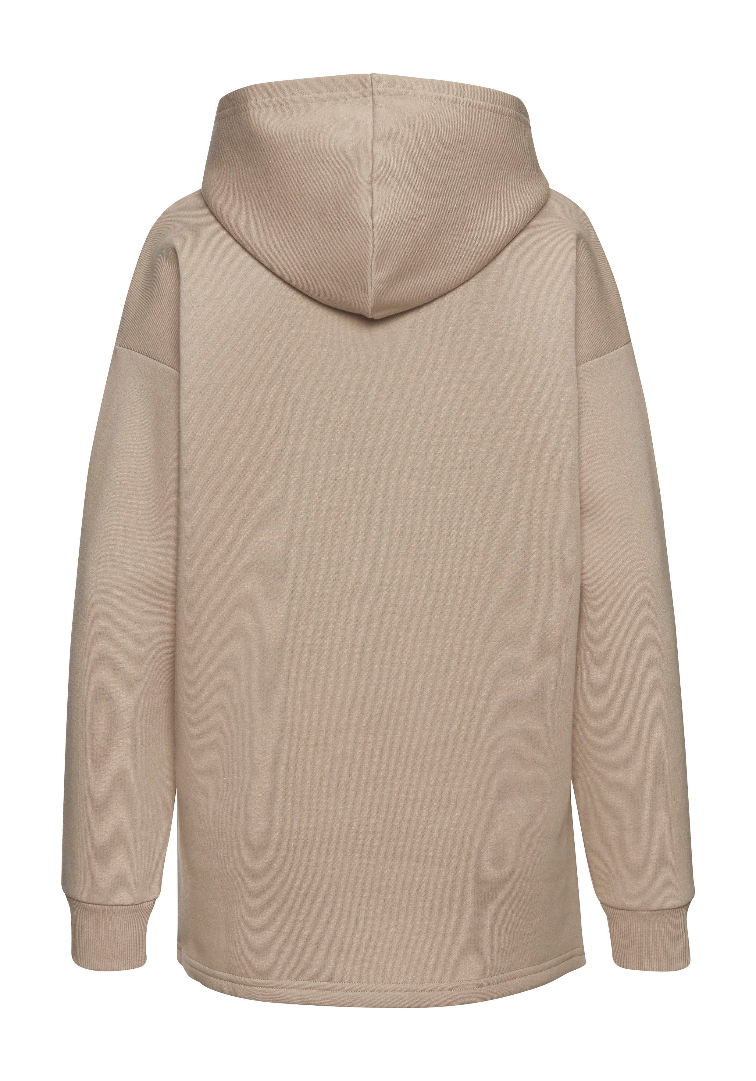 LASCANA Hoodie Lounge-/Kapuzenpullover mit Print vorne, Loungewear