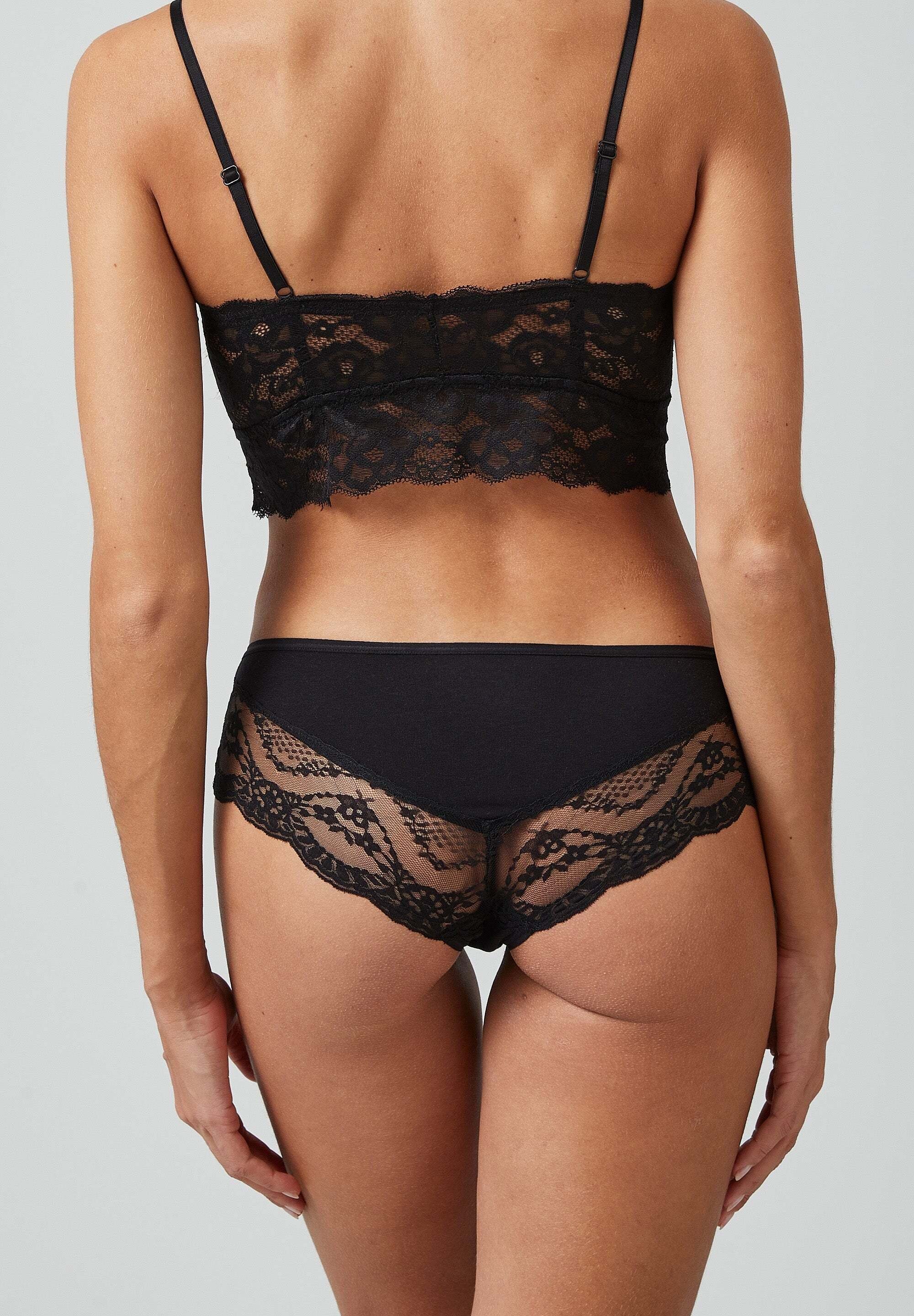 SNOCKS Hipster Panties Damen Unterhose (3-St) mit Spitze, bequem und elegant