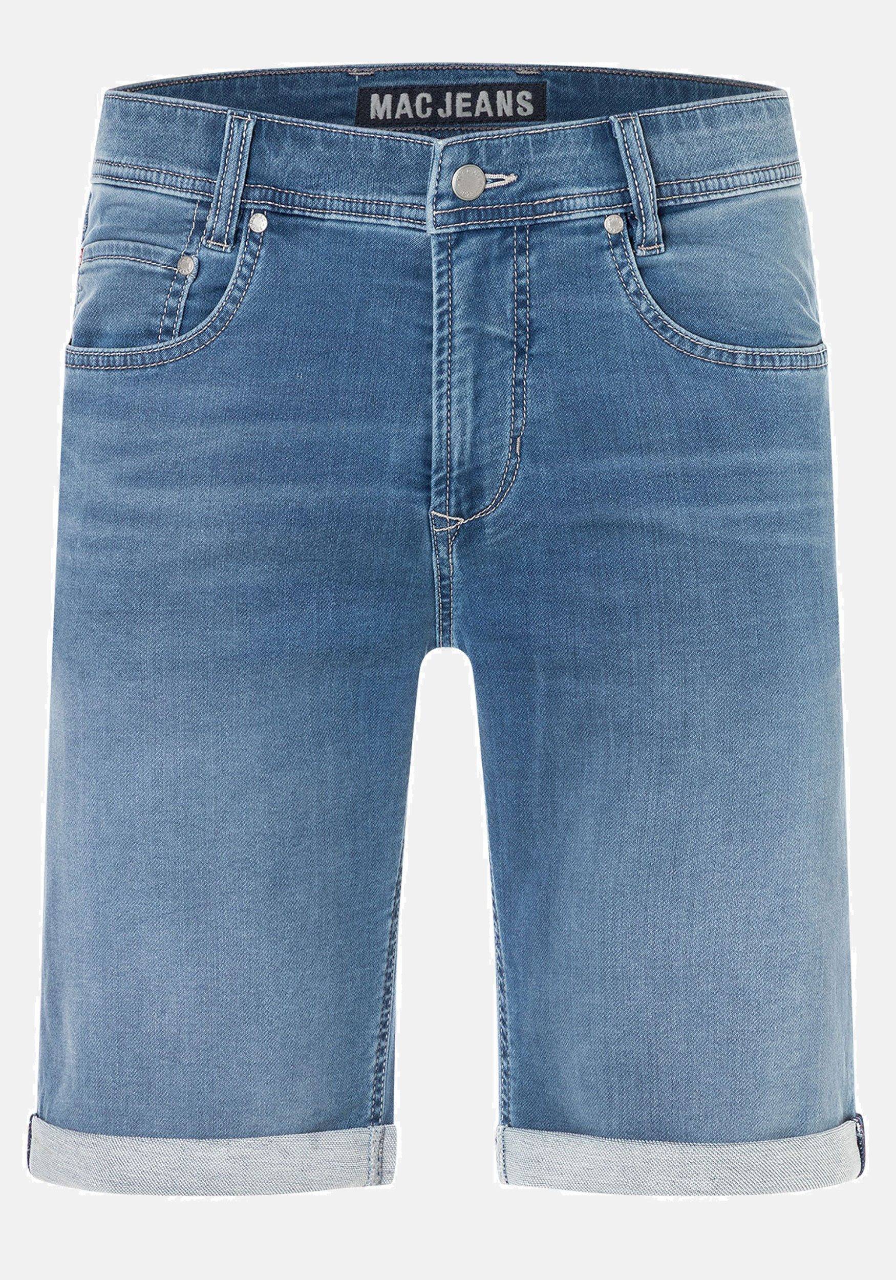 MAC Jeansshorts Jog'n Bermuda softer Sweat-Denim, elastisch und bequem