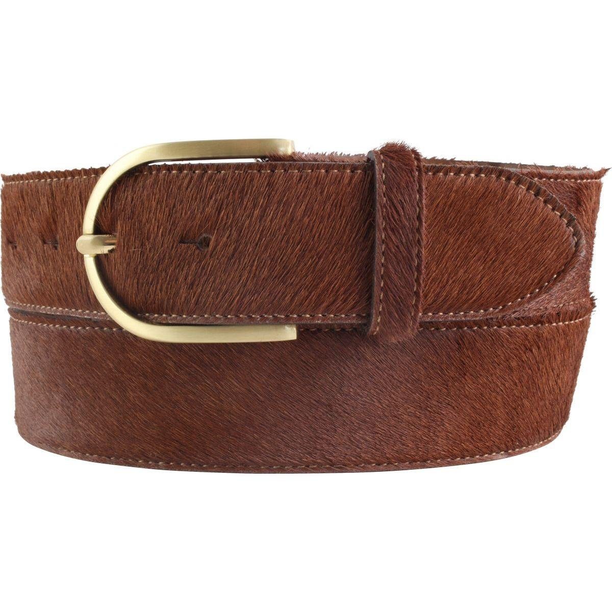 BELTINGER Ledergürtel Damen-Gürtel mit echtem Fell günstig online kaufen