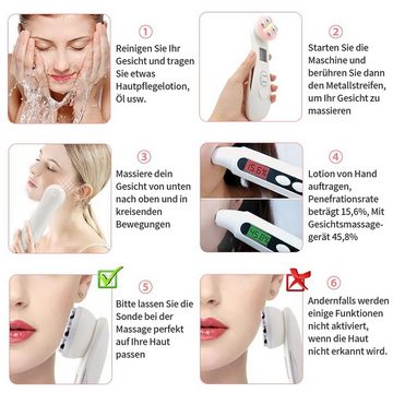 Scheiffy Kosmetikbehandlungsgerät Face Lifter V-line Massager,facelifting,Anti-Falten/Alterung, weiß