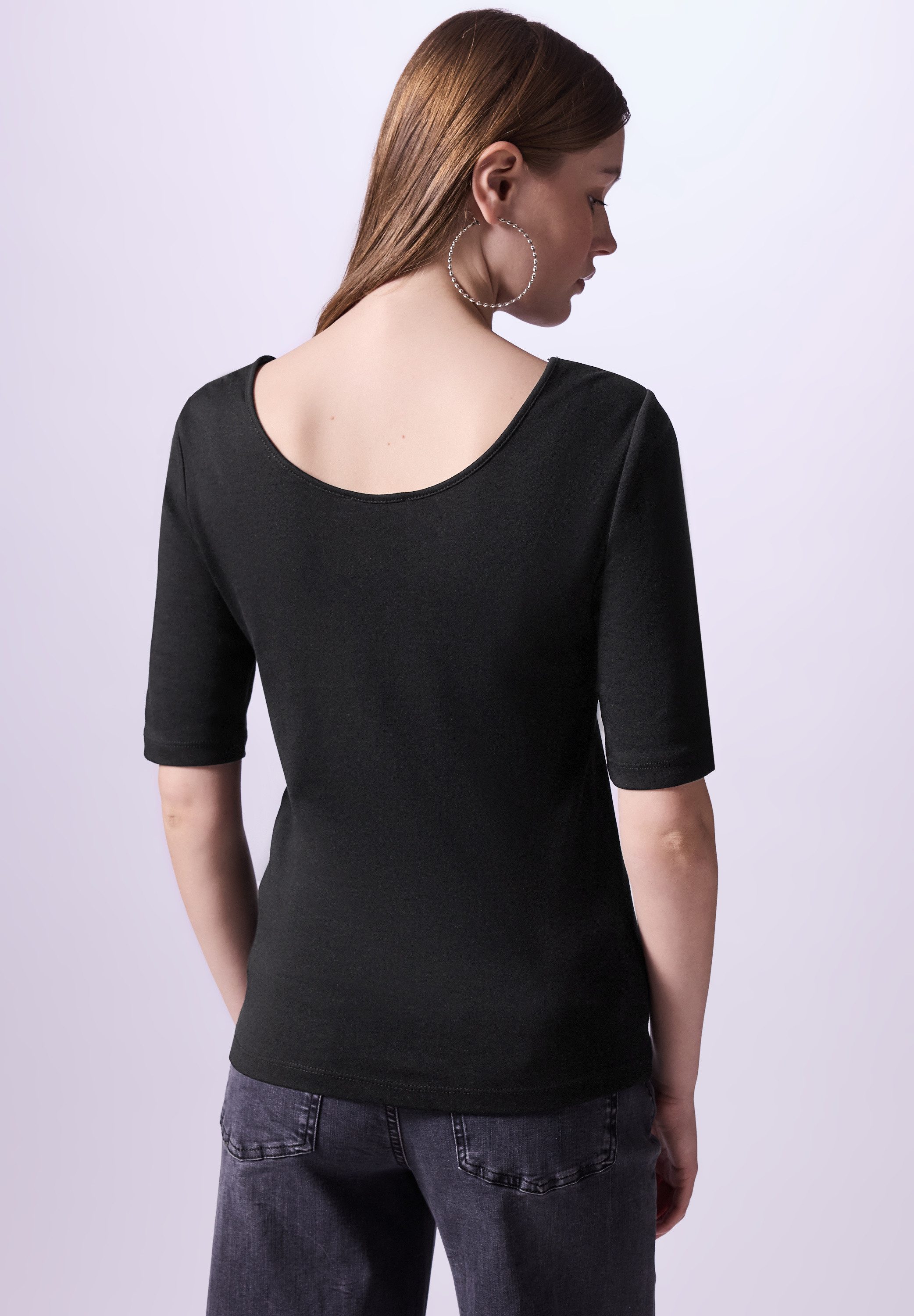 STREET ONE STUDIO T-Shirt aus softem günstig online kaufen