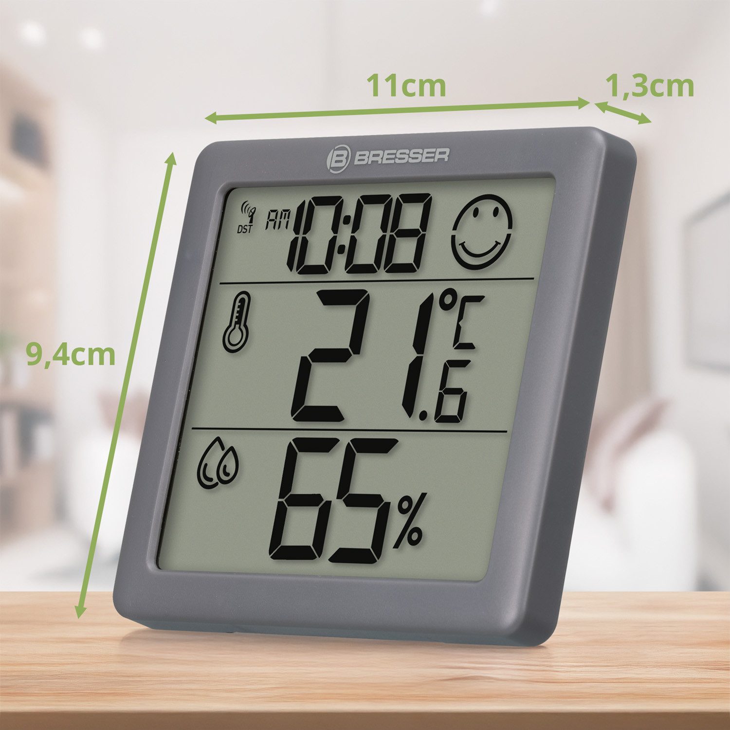 BRESSER Hygrometer BRESSER Climate Smile Thermo-Hygrometer 2er-Set