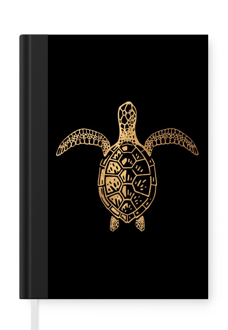 A5, - Notizheft, Design, Seiten, Schildkröte MuchoWow Tier - 98 Journal, Haushaltsbuch Notizbuch Merkzettel, Tagebuch,