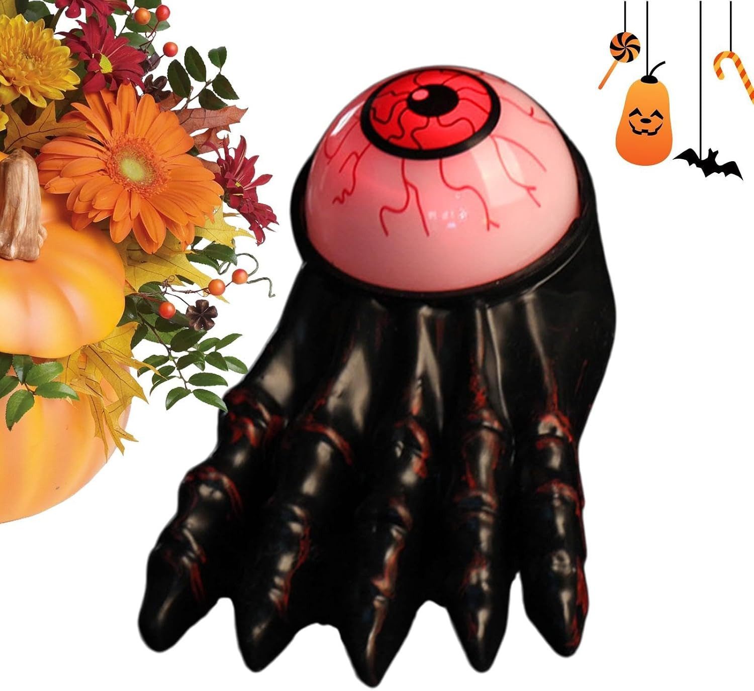 FELIXLEO Dekofigur Halloween Dekoration LED Teelicht in Augapfel-Form für Partystimmung (1 St)