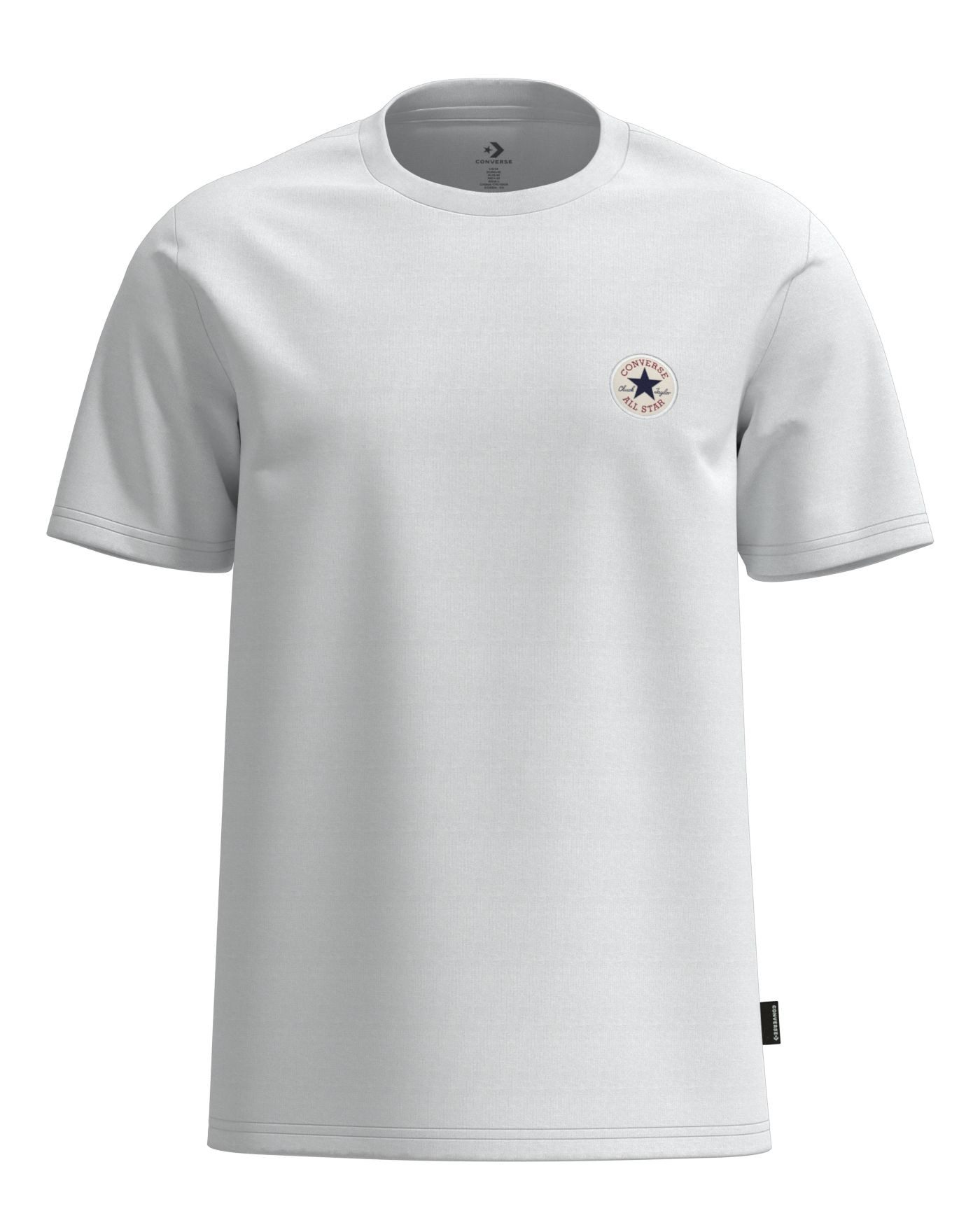 Converse T-Shirt CHUCK PATCH TEE mit Rundhalsausschnitt, normale Länge, aus Baumwolle