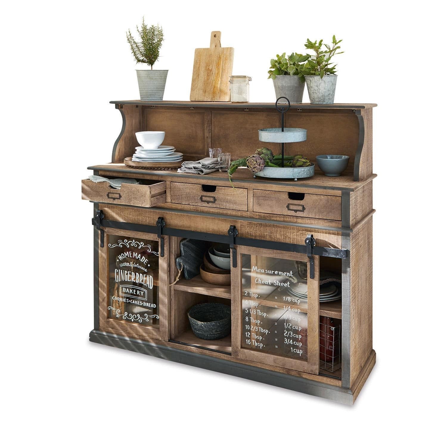 Kommode Buffet Rombas braun