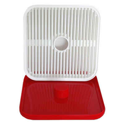 guzzini Abtropfwanne guzzini FLAT & DRAIN Geschirr-Abtropfschale rot-weiss B ca. 36,5 cm, Zubehör für Flat & Drain