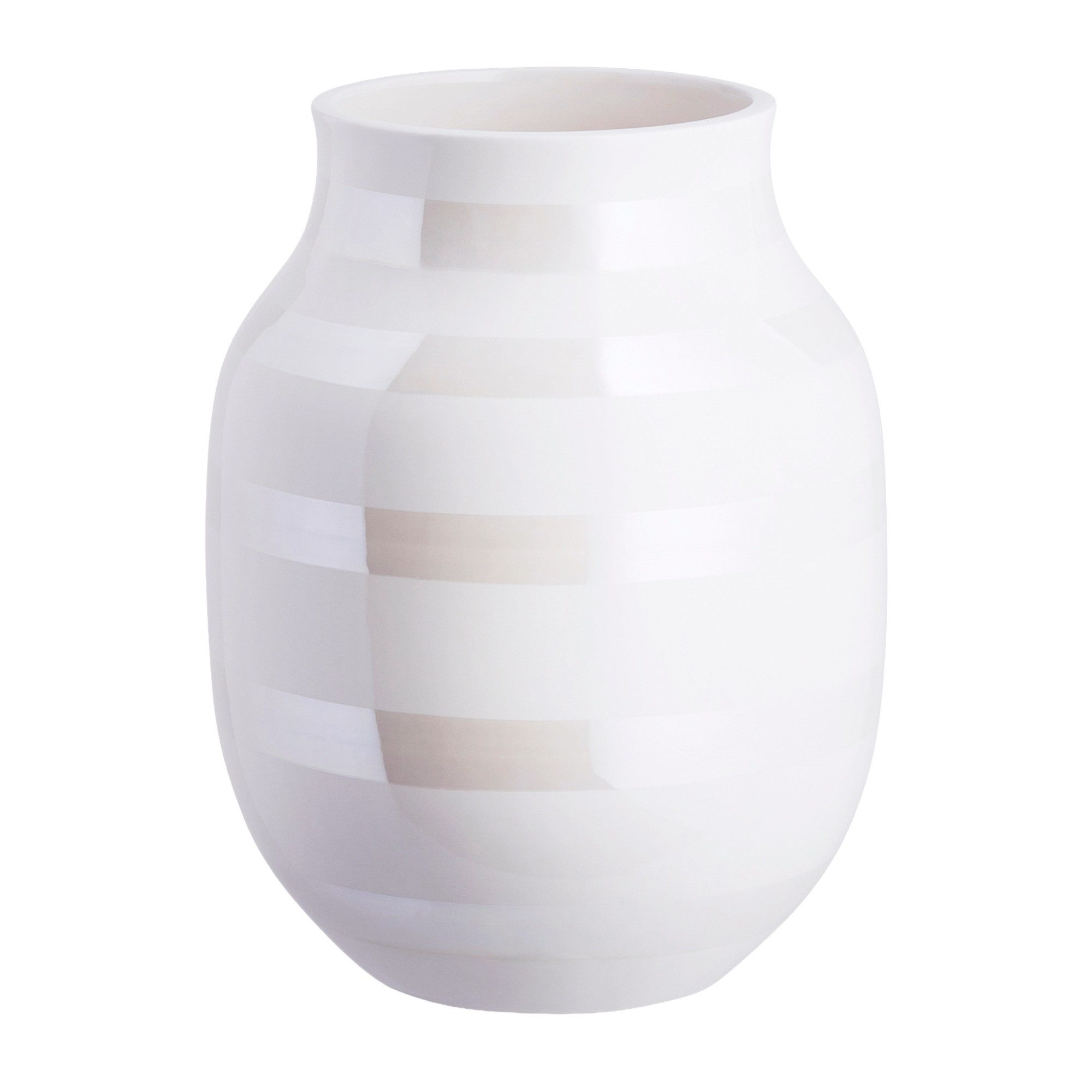 Kähler Dekovase Kähler Omaggio Vase H20cm Perlmutt