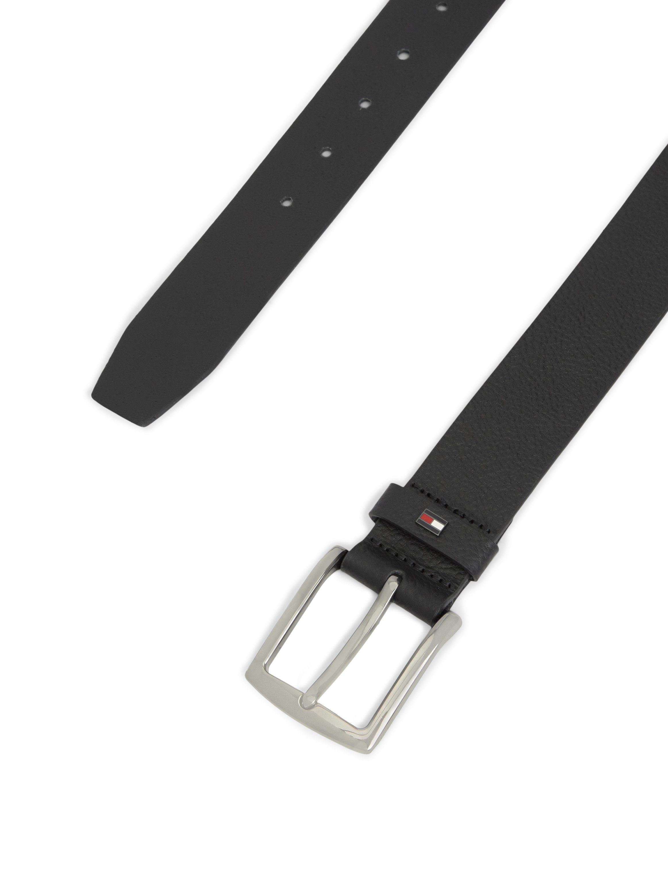 Tommy Hilfiger Ledergürtel DENTON PEBBLE 4.0 cm breit aus Narbenleder