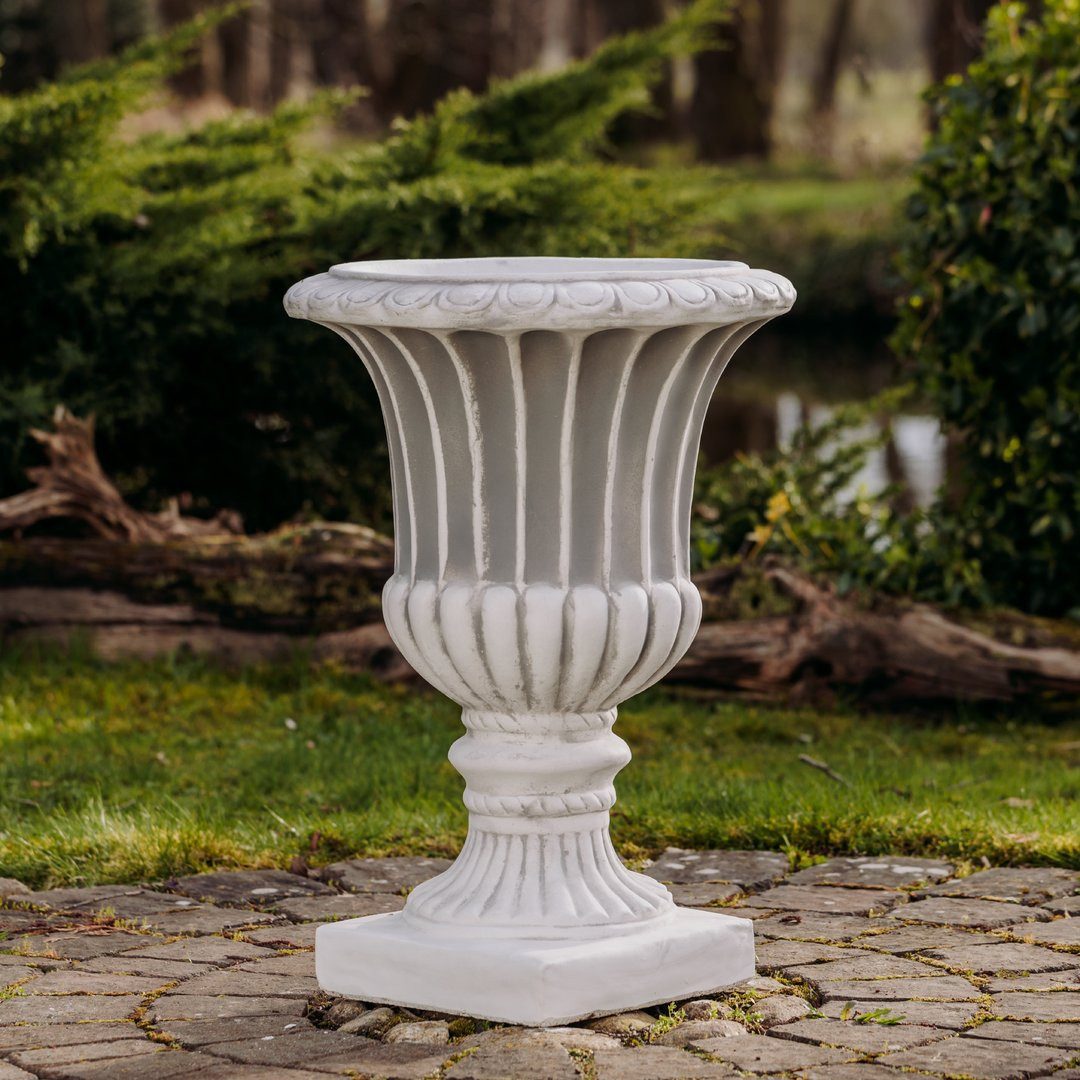 gartendekoparadies.de Pflanzkübel Pflanzvase mit markanter Architektur Pflanzgefäß, H. 67 cm, 16 Liter, Frostsicher