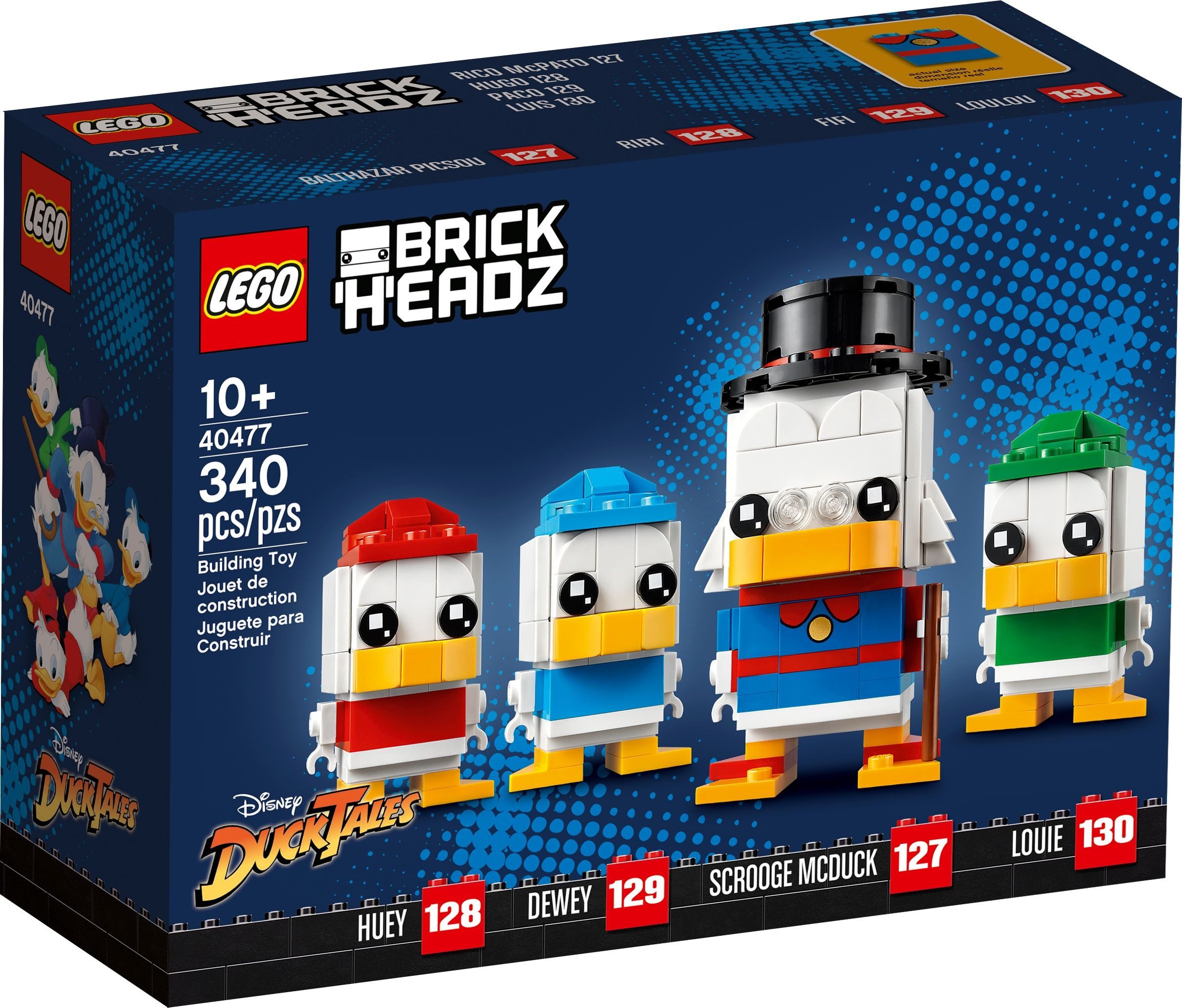 LEGO® LEGO® BrickHeadz 40477 Dagobert Duck, Tick, Trick & Track Konstruktio günstig online kaufen