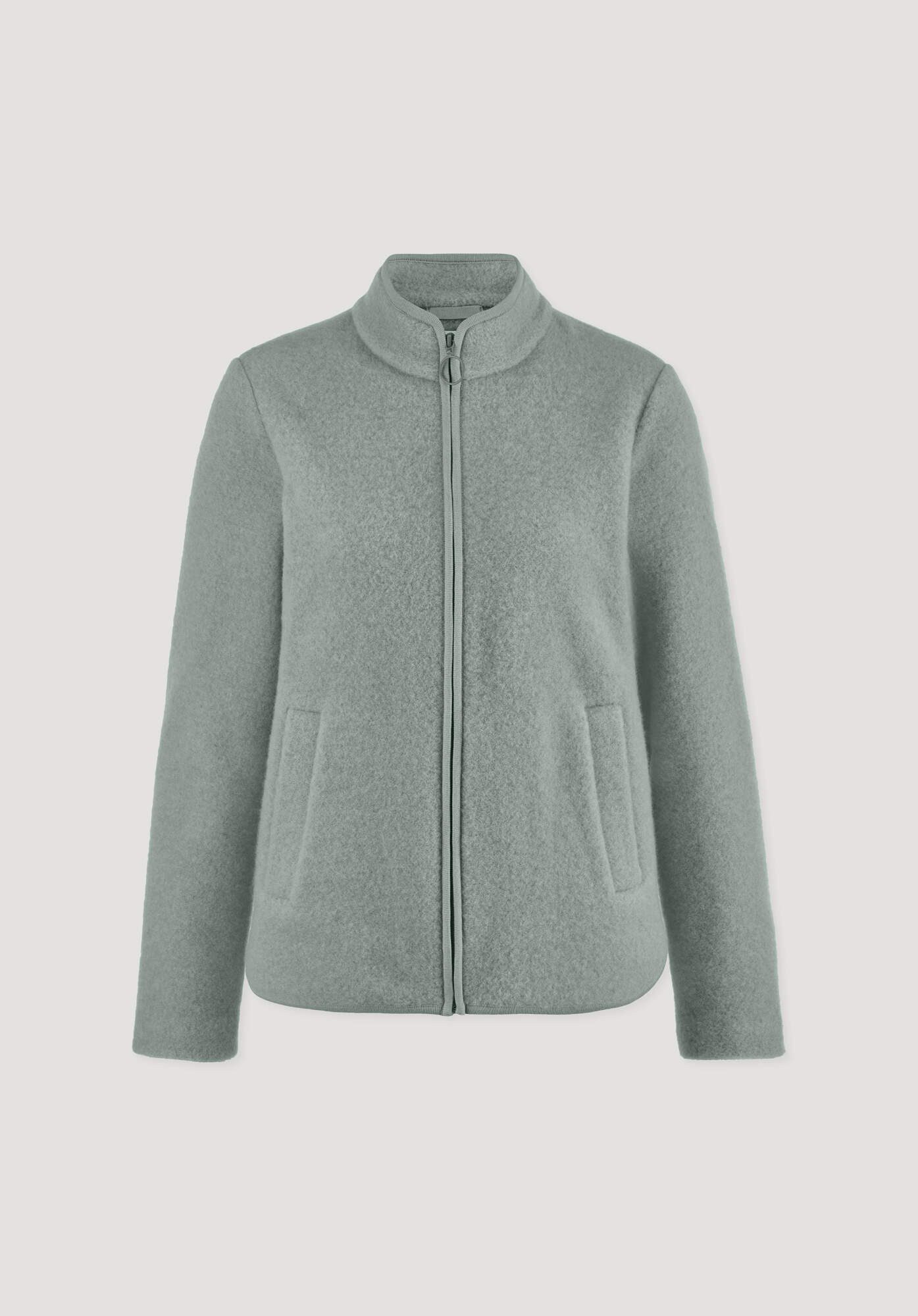 Hessnatur Fleecejacke Regular aus reiner Bio-Merinowolle (1-St)