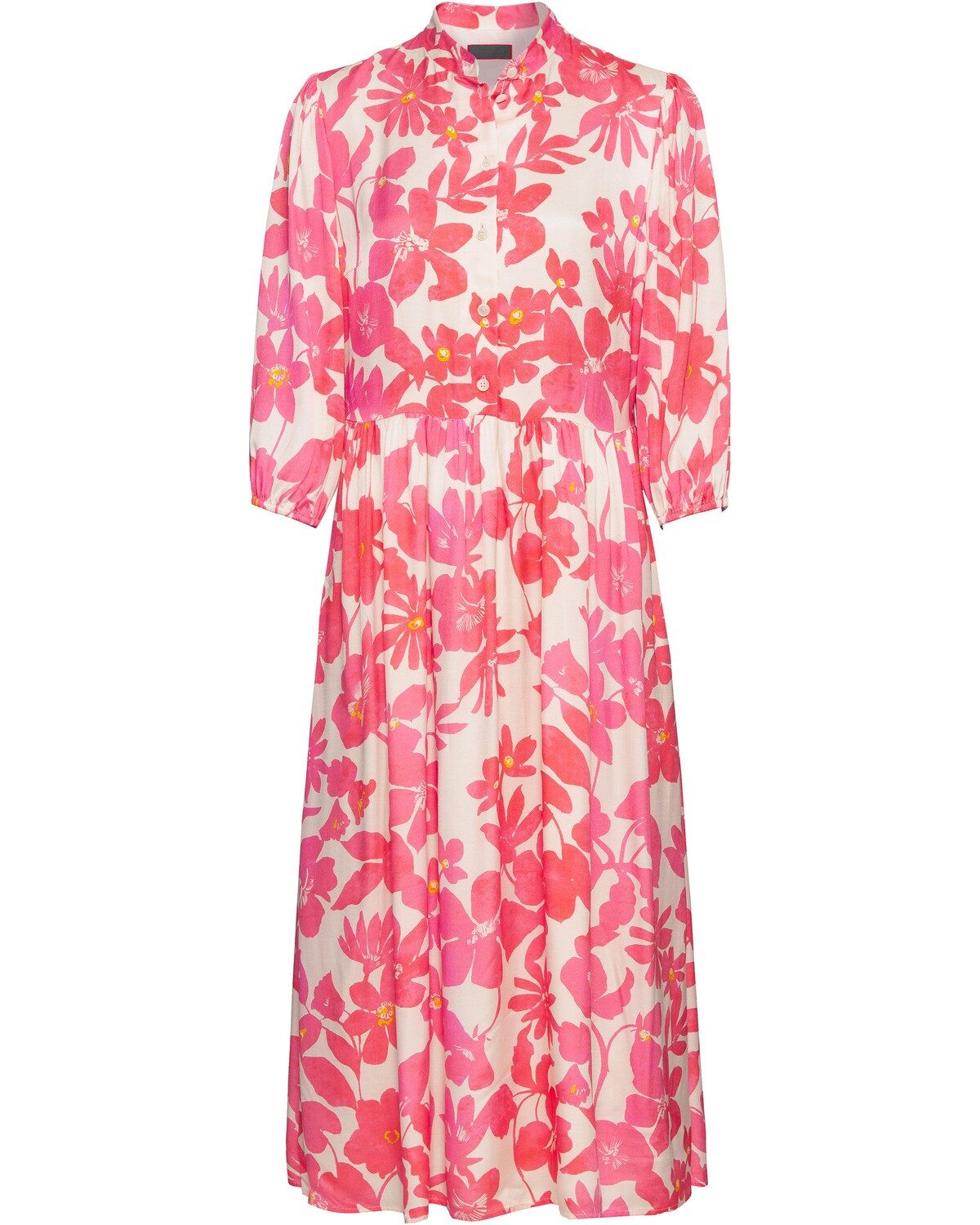 Reitmayer Midikleid Blumen-Kleid mit Stehkragen günstig online kaufen