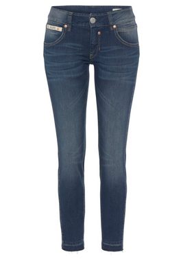 Herrlicher Slim-fit-Jeans TOUCH in 7/8 Länge und ausgefranstem Hosensaum