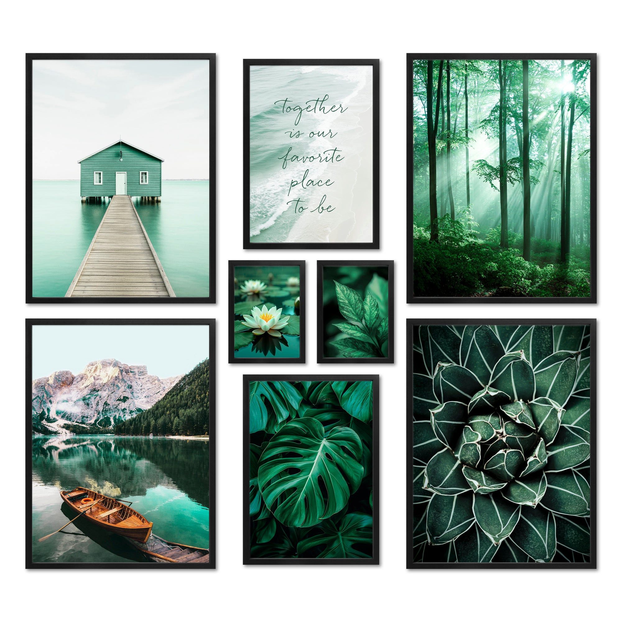 ARTFAVES Bilder-Collage Poster Set - Petrol günstig online kaufen